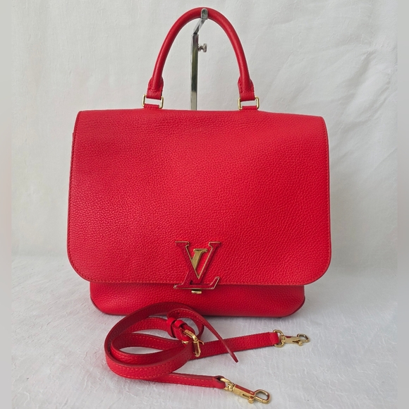 Louis Vuitton Handbags - Auth Louis Vuitton Volta Top Handle Red Satchel Bag